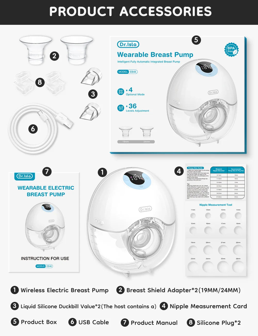 Matercozy MamaFlow™ Wearable Breast Pump.