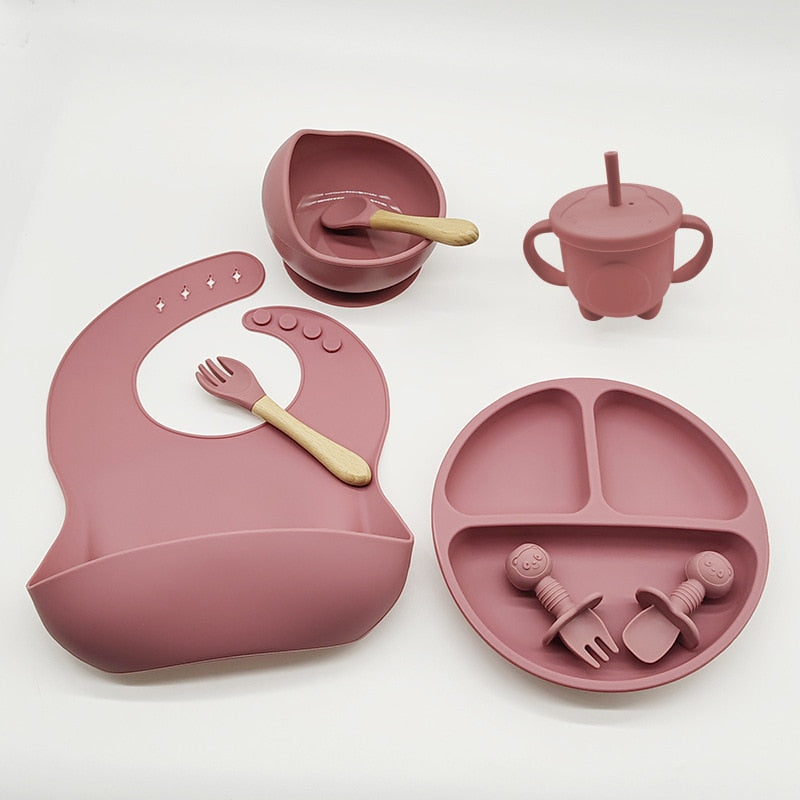 Matercozy TinyBites™ Silicone Feeding Set.