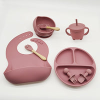 Matercozy TinyBites™ Silicone Feeding Set.