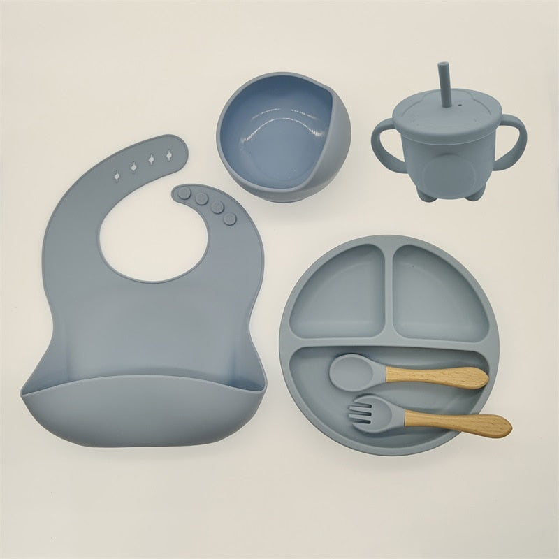 Matercozy TinyBites™ Silicone Feeding Set.