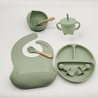 Matercozy TinyBites™ Silicone Feeding Set.