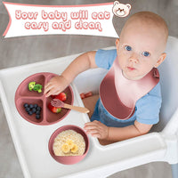 Matercozy TinyBites™ Silicone Feeding Set.