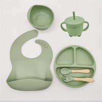 Matercozy TinyBites™ Silicone Feeding Set.