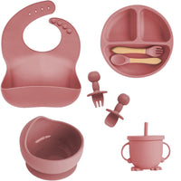 Matercozy TinyBites™ Silicone Feeding Set.