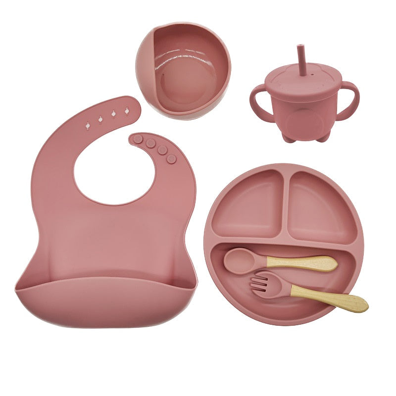 Matercozy TinyBites™ Silicone Feeding Set.